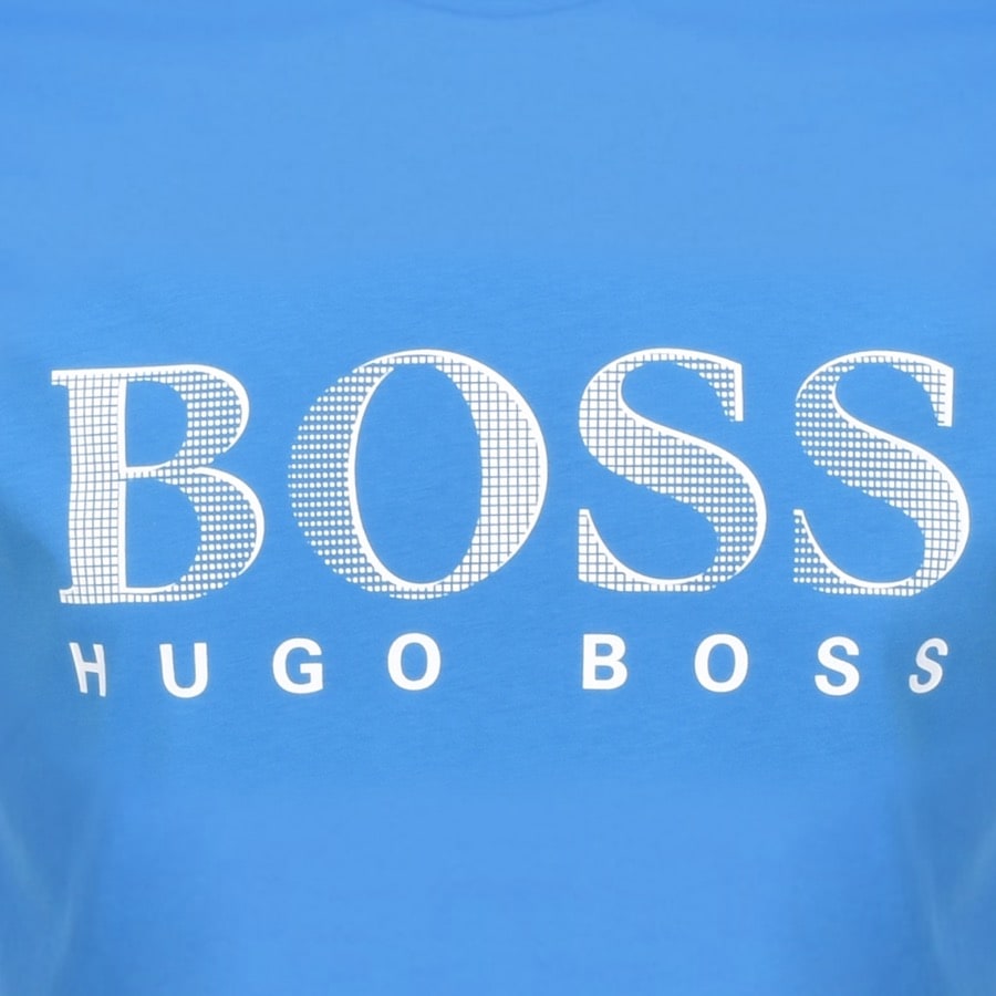 Alternative Image for ProductBOSS UV Protection Logo T Shirt Blue3